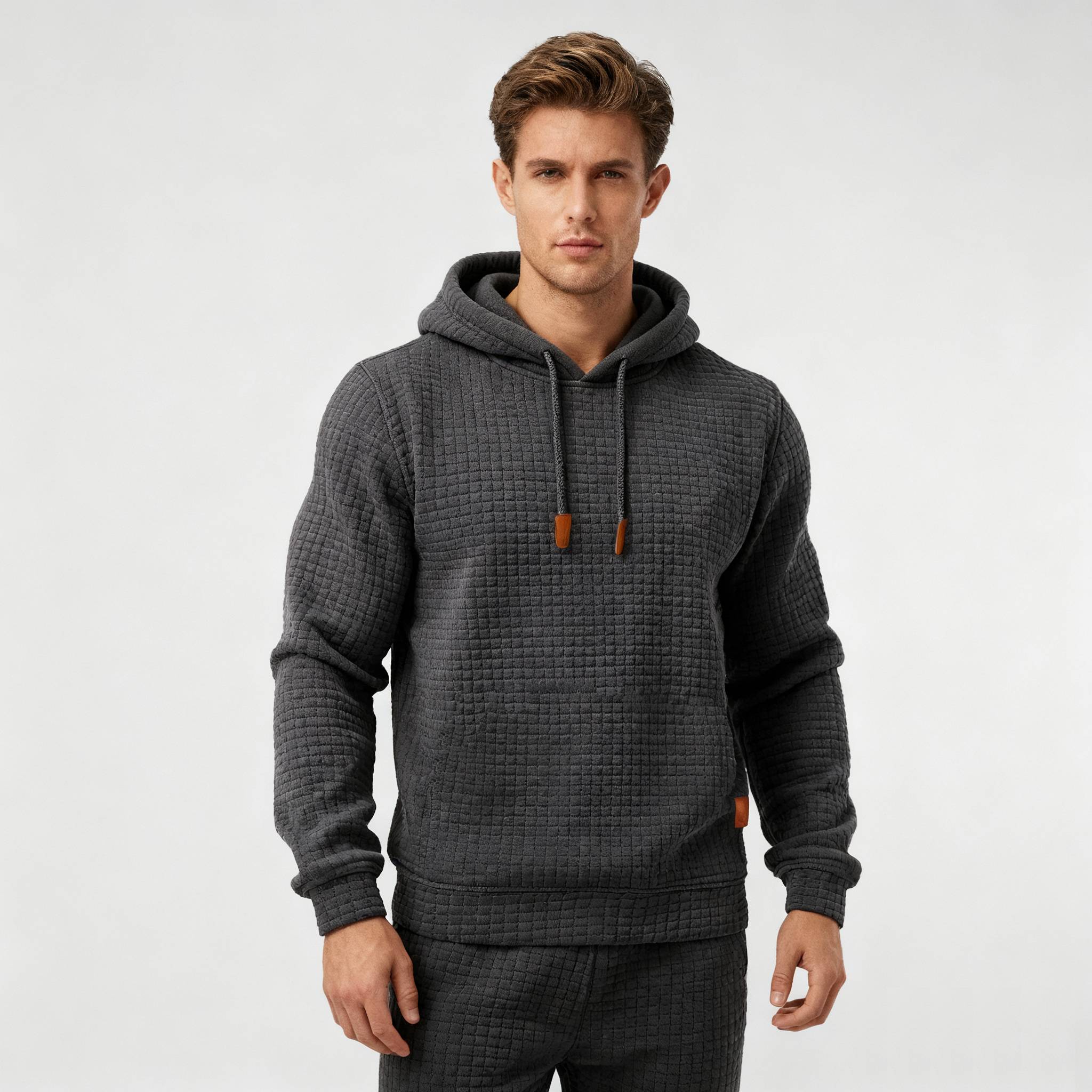 DUCHÊNE BORDEAUX™ | SWEAT HOMME PREMIUM EN MAILLE STRUCTURÉE