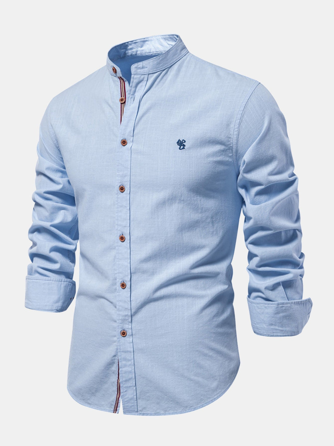 DUCHÊNE BORDEAUX™ | CHEMISE COL DROIT MANCHES LONGUES