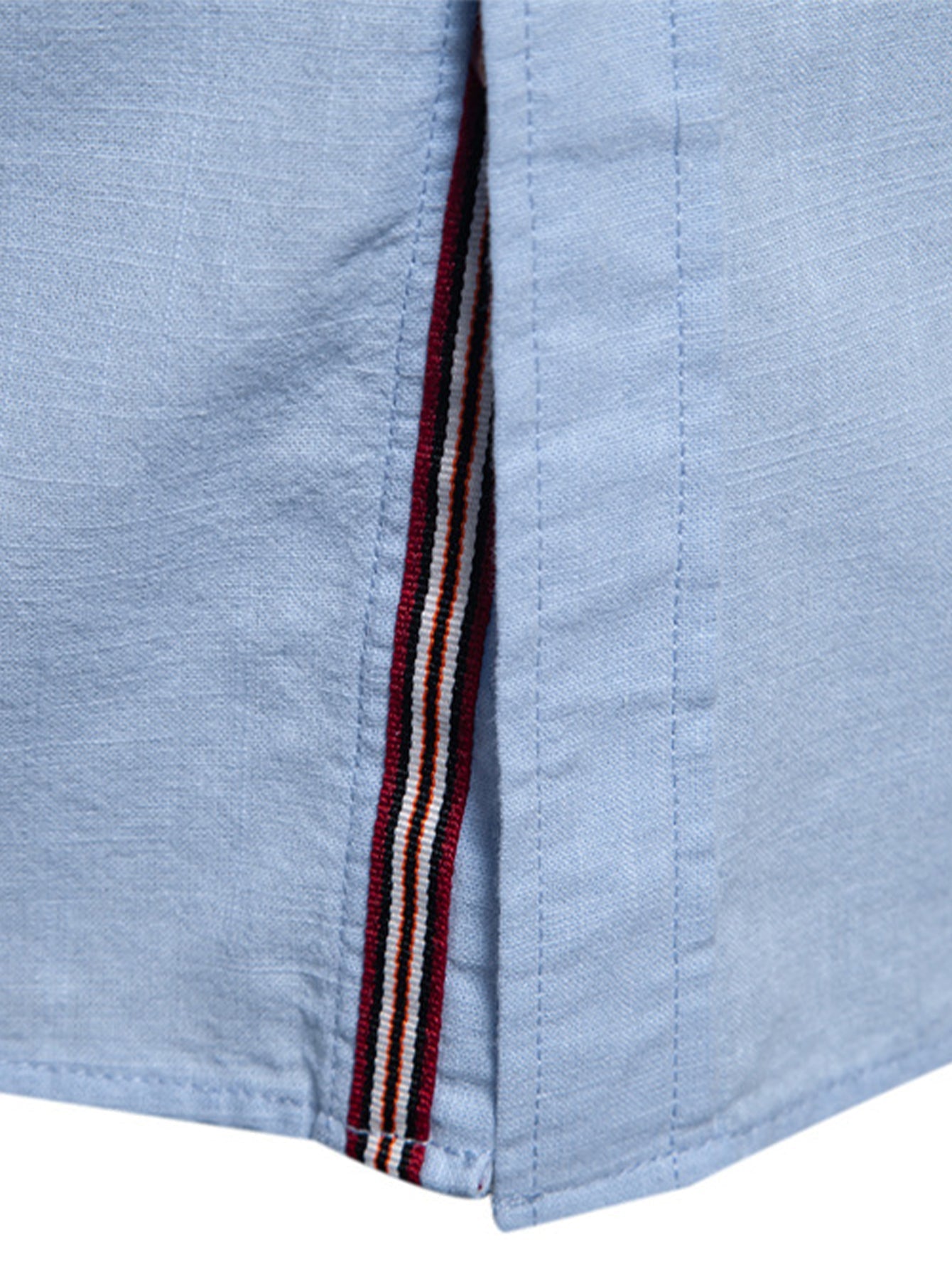 DUCHÊNE BORDEAUX™ | CHEMISE COL DROIT MANCHES LONGUES