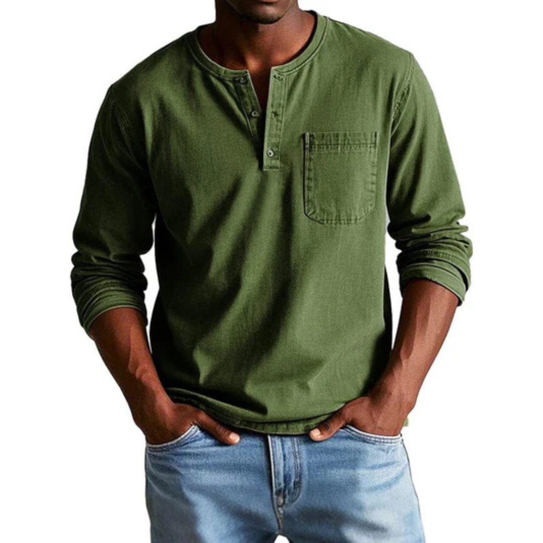 DUCHÊNE BORDEAUX™ | T-SHIRT DÉCONTRACTÉ À MANCHES LONGUES