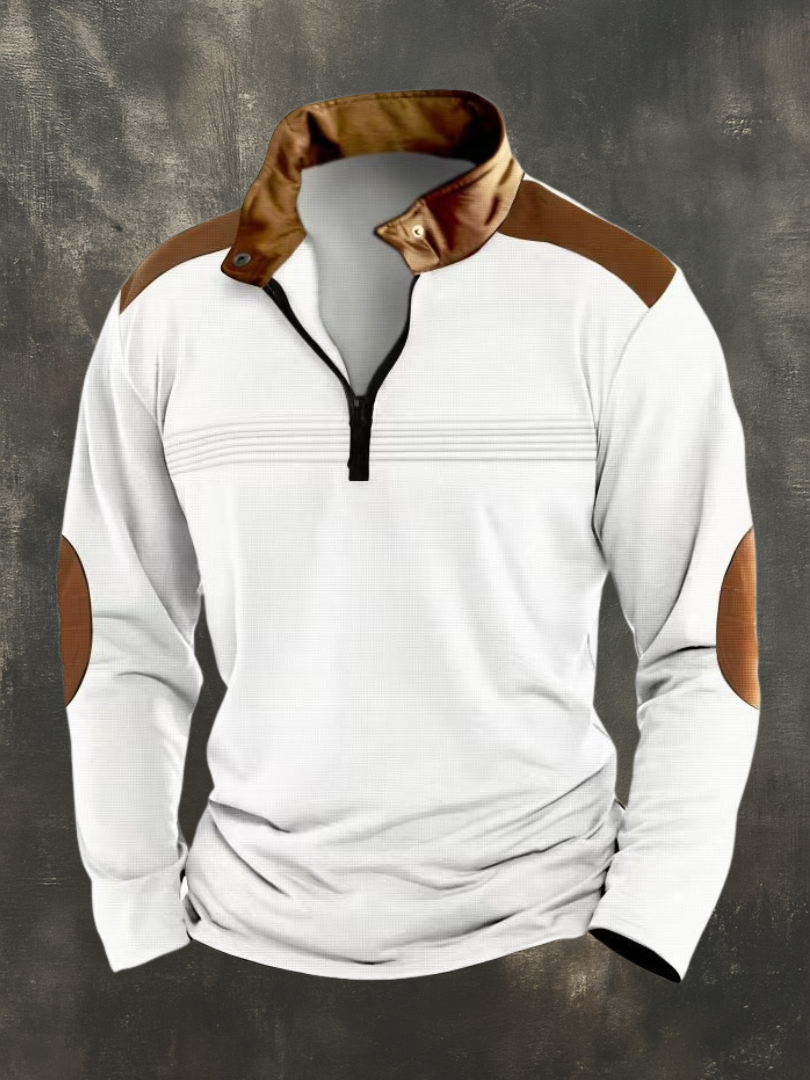 DUCHÊNE BORDEAUX™ | HAUT STRUCTURÉ À COL OUVERT POUR HOMME