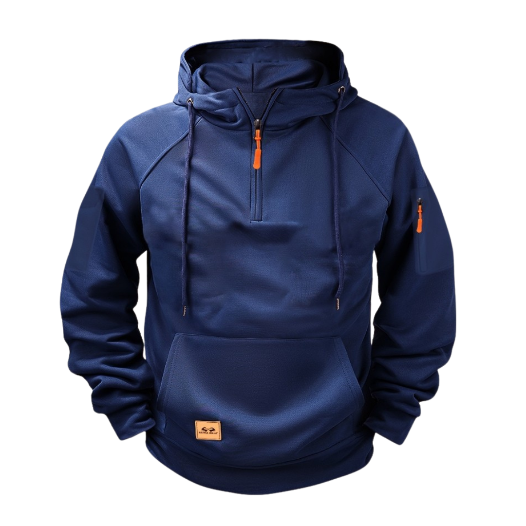 DUCHÊNE BORDEAUX™ | SWEAT À CAPUCHE À DEMI-FERMETURE