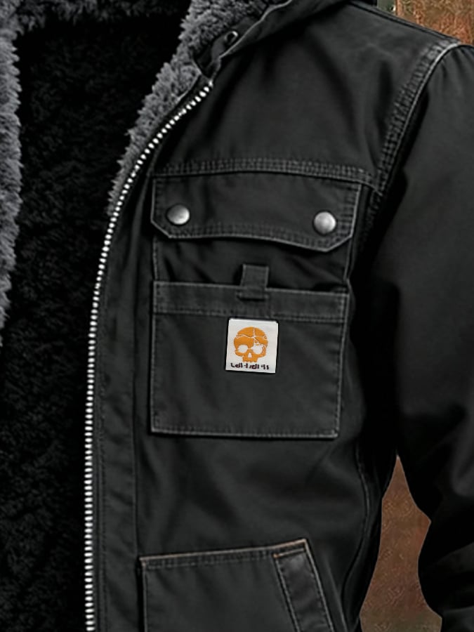 DUCHÊNE BORDEAUX™ | BLOUSON HIVERNAL À MULTIPOCHES STRUCTURÉES