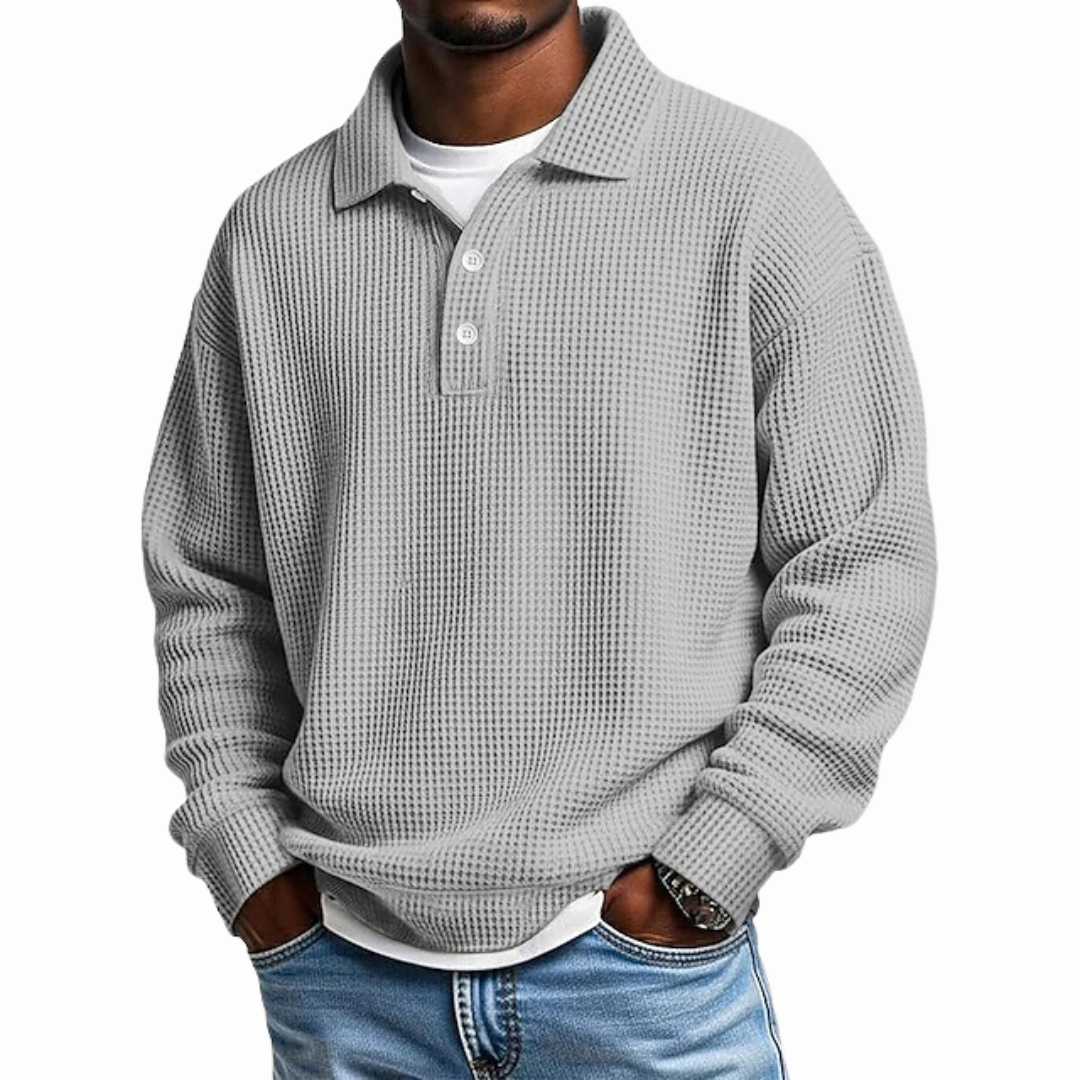 DUCHÊNE BORDEAUX™ | POLO ÉLÉGANT À BOUTONS SOIGNÉS