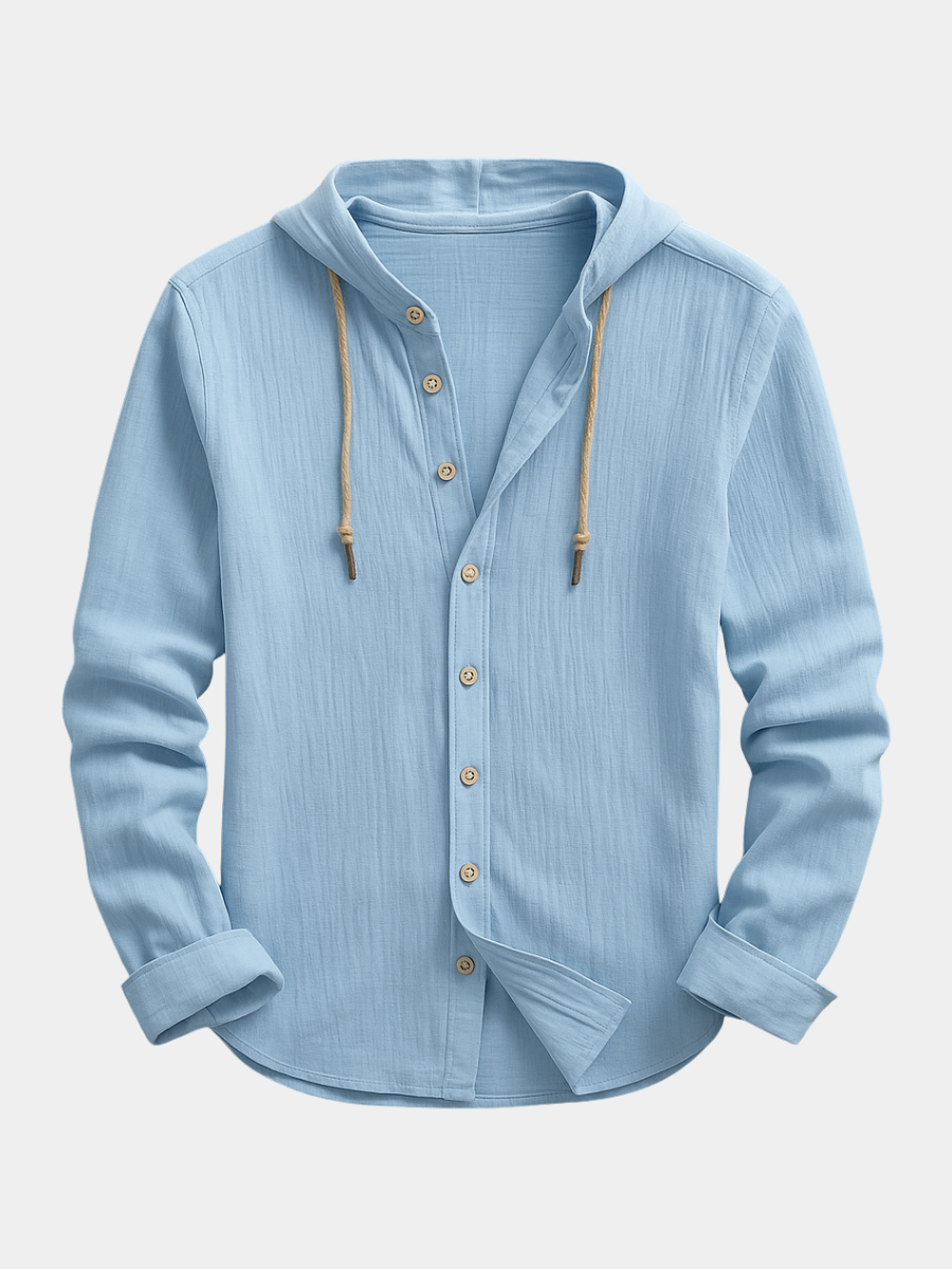 DUCHÊNE BORDEAUX™ | CHEMISE LUXUEUSE À CAPUCHE