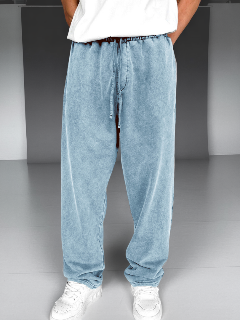 DUCHÊNE BORDEAUX | PANTALON DÉLAVÉ À CORDON