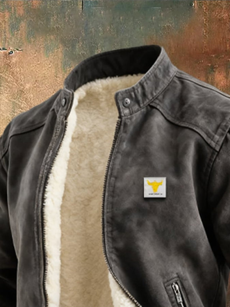 DUCHÊNE BORDEAUX™ | BLOUSON SUÉDÉ HIVERNAL