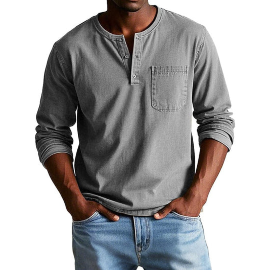 DUCHÊNE BORDEAUX™ | T-SHIRT DÉCONTRACTÉ À MANCHES LONGUES