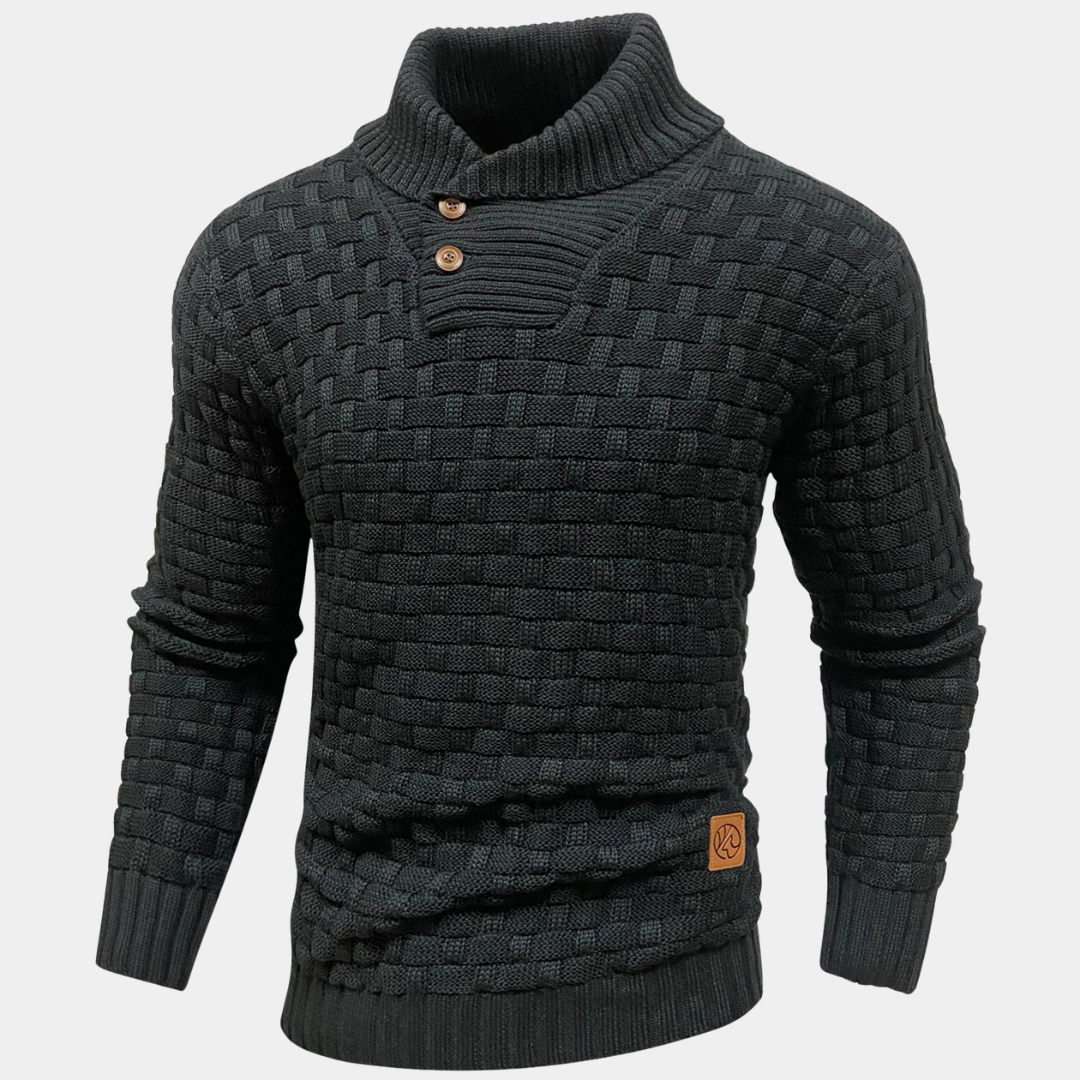 DUCHÊNE BORDEAUX™ | PULL À COL CHÂLE