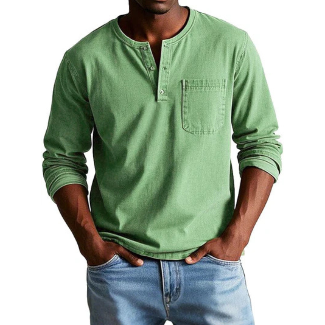 DUCHÊNE BORDEAUX™ | T-SHIRT DÉCONTRACTÉ À MANCHES LONGUES