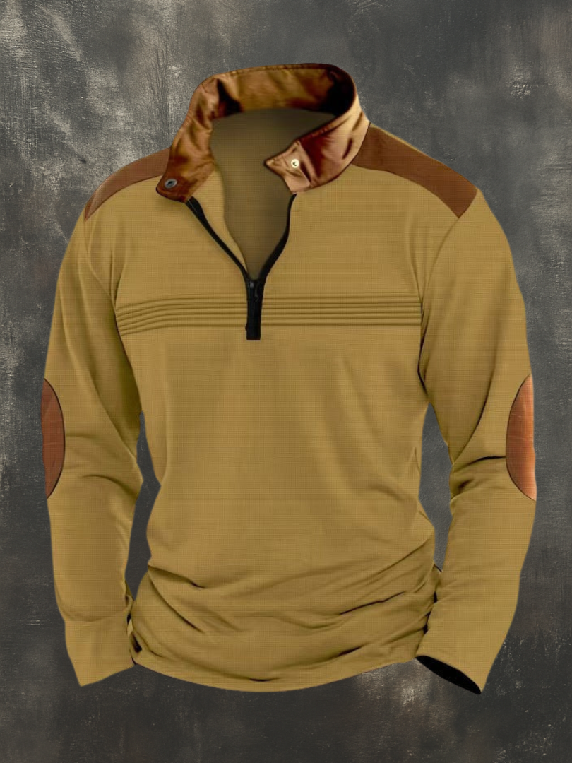 DUCHÊNE BORDEAUX™ | HAUT STRUCTURÉ À COL OUVERT POUR HOMME