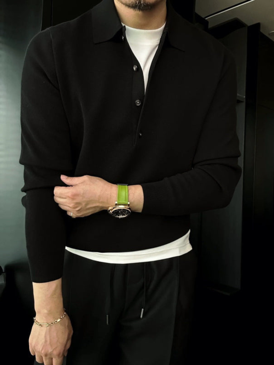 DUCHÊNE BORDEAUX™ | POLO EN MAILLE CLASSIQUE À COL OUVERT