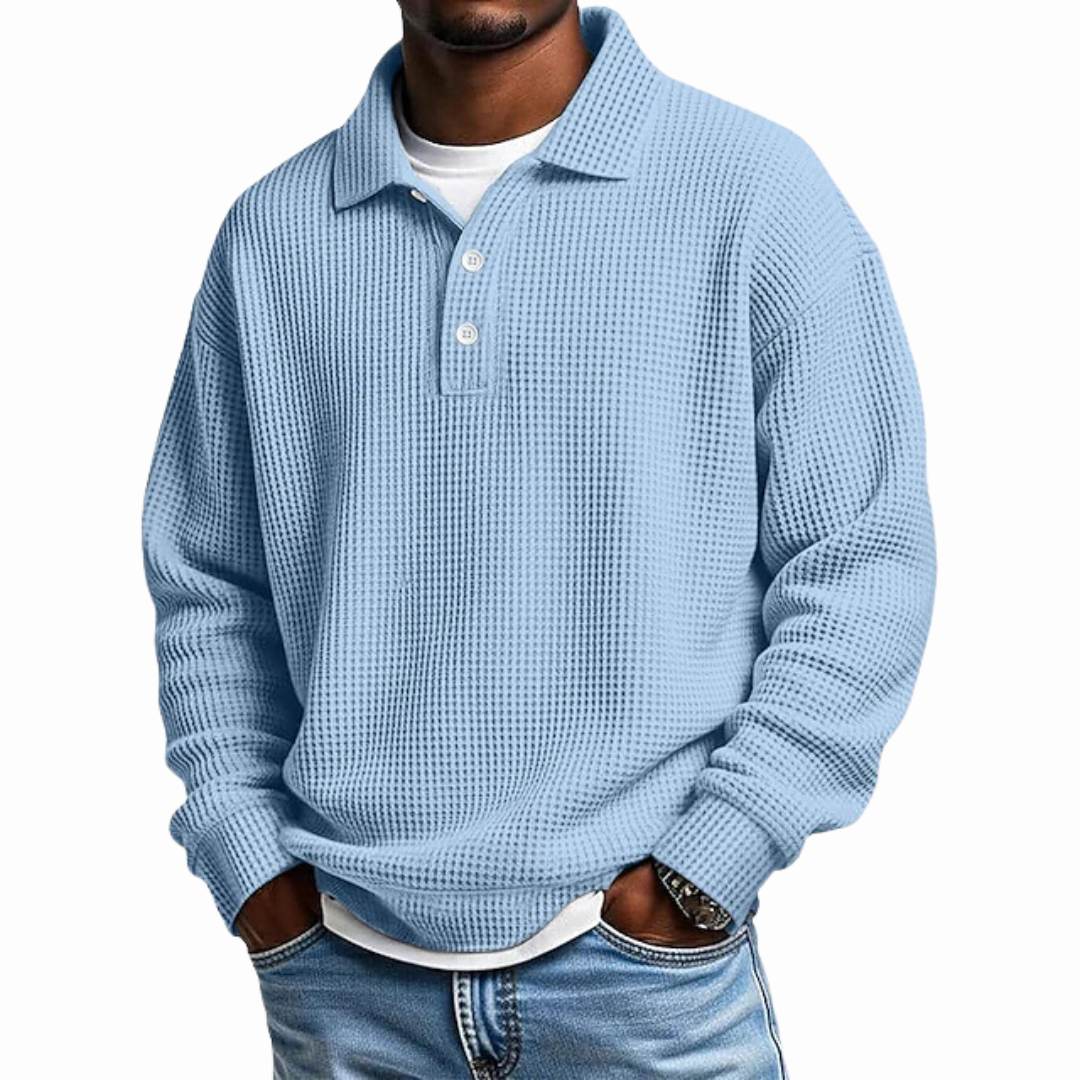 DUCHÊNE BORDEAUX™ | POLO ÉLÉGANT À BOUTONS SOIGNÉS