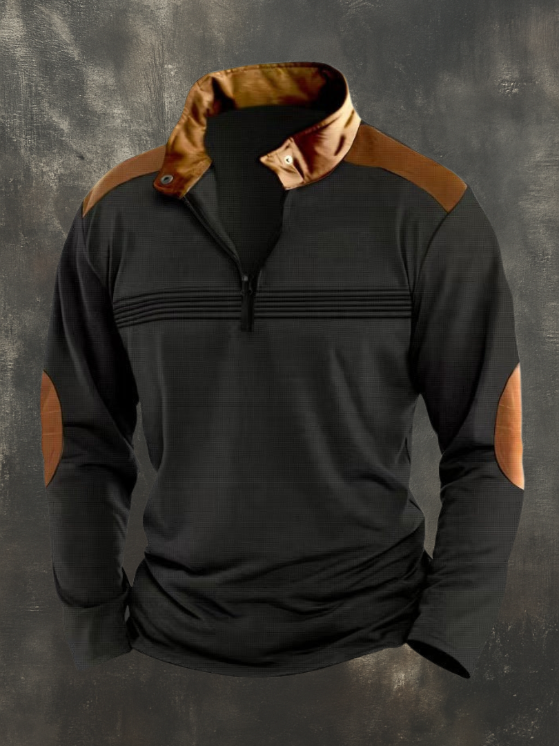 DUCHÊNE BORDEAUX™ | HAUT STRUCTURÉ À COL OUVERT POUR HOMME