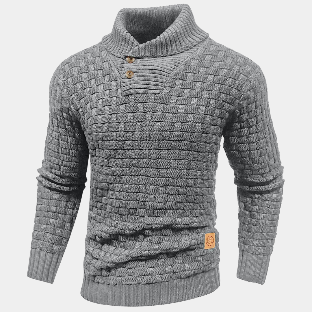 DUCHÊNE BORDEAUX™ | PULL À COL CHÂLE