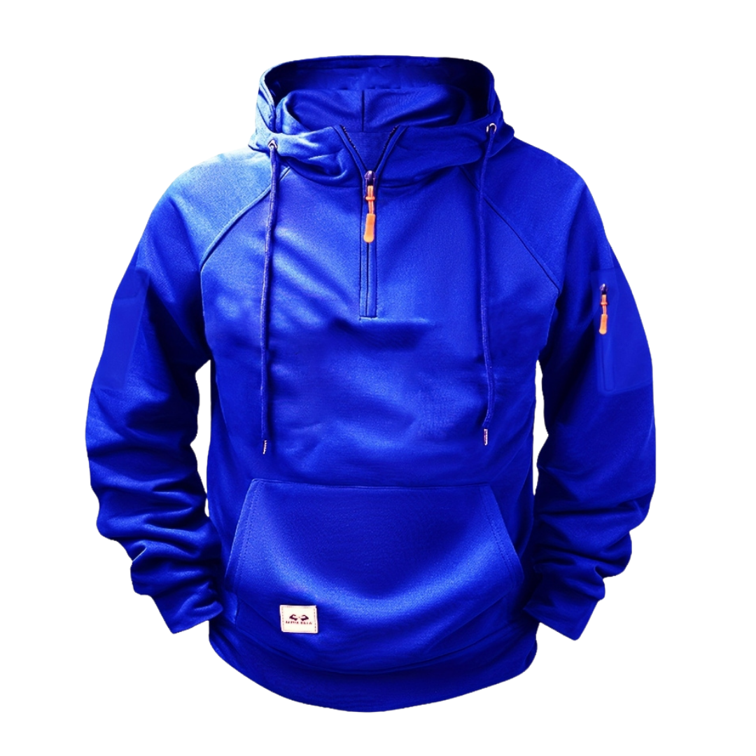 DUCHÊNE BORDEAUX™ | SWEAT À CAPUCHE À DEMI-FERMETURE