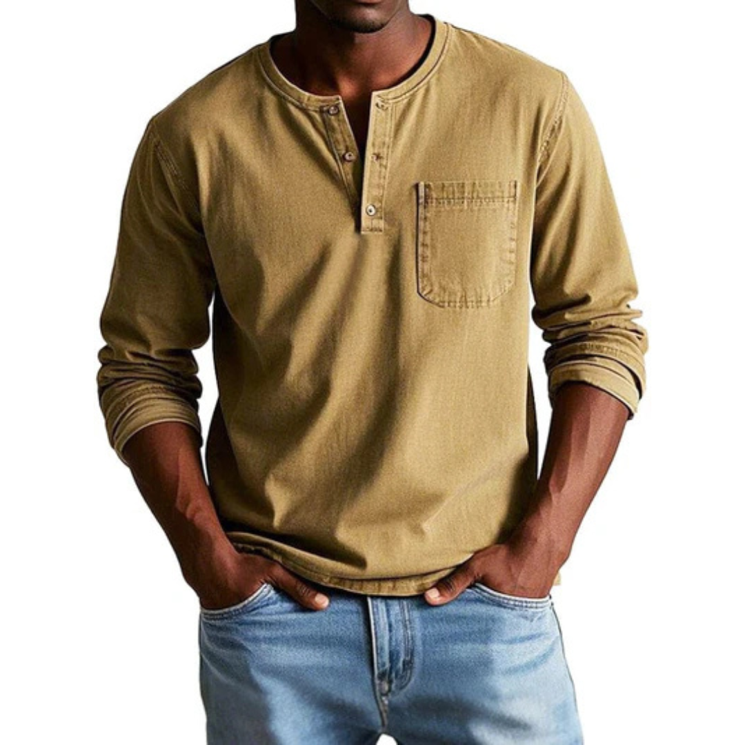 DUCHÊNE BORDEAUX™ | T-SHIRT DÉCONTRACTÉ À MANCHES LONGUES