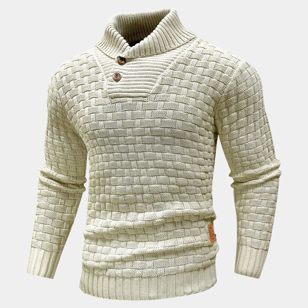 DUCHÊNE BORDEAUX™ | PULL À COL CHÂLE