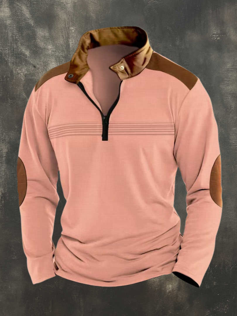 DUCHÊNE BORDEAUX™ | HAUT STRUCTURÉ À COL OUVERT POUR HOMME