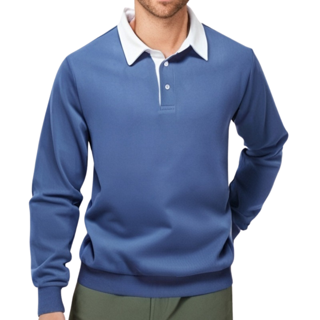 DUCHÊNE BORDEAUX™ | POLO LUXUEUX À MANCHES LONGUES