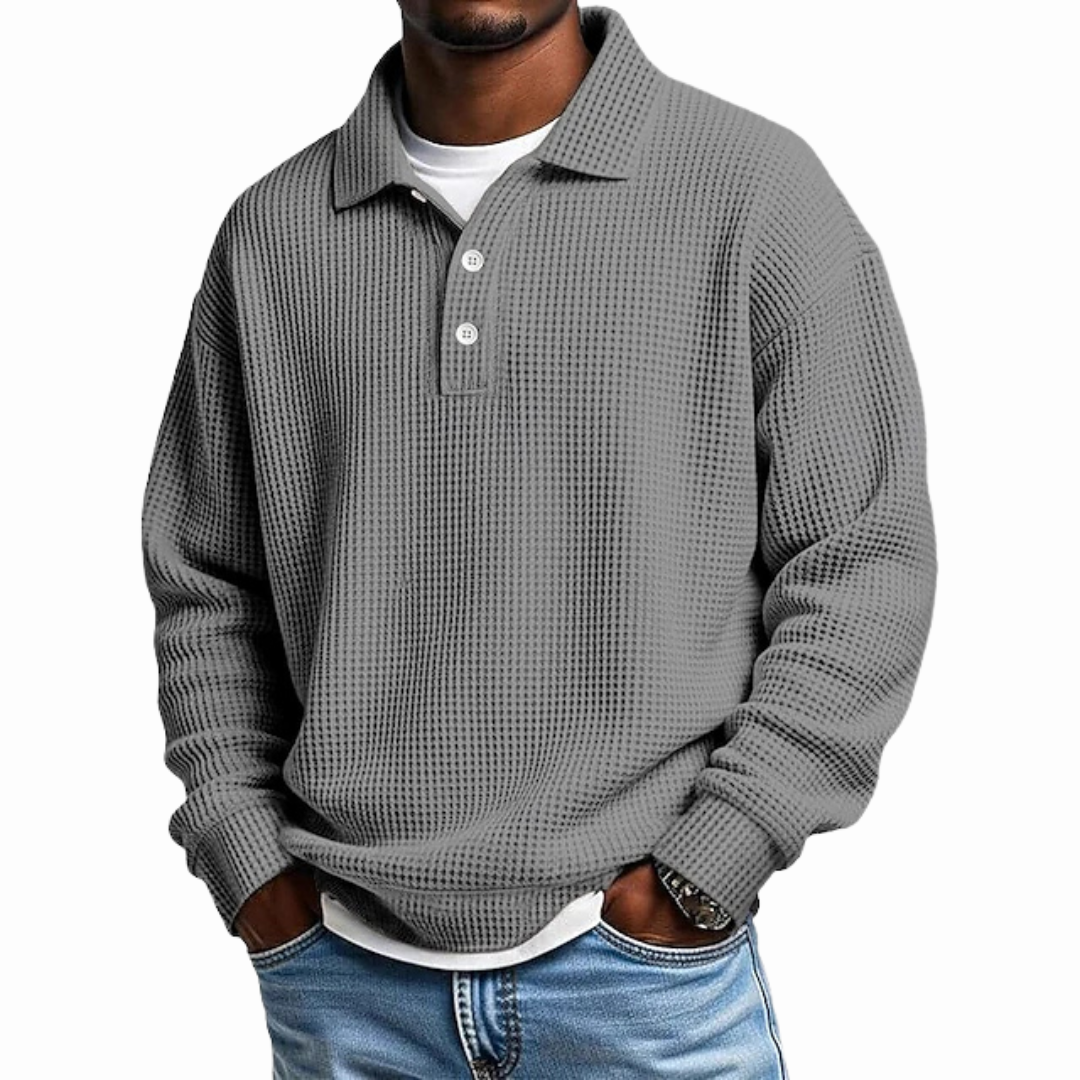 DUCHÊNE BORDEAUX™ | POLO ÉLÉGANT À BOUTONS SOIGNÉS