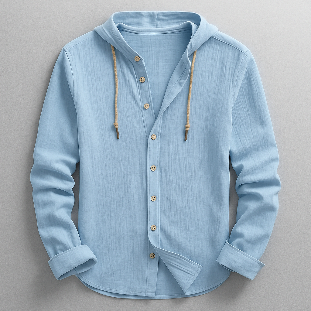 DUCHÊNE BORDEAUX™ | CHEMISE LUXUEUSE À CAPUCHE