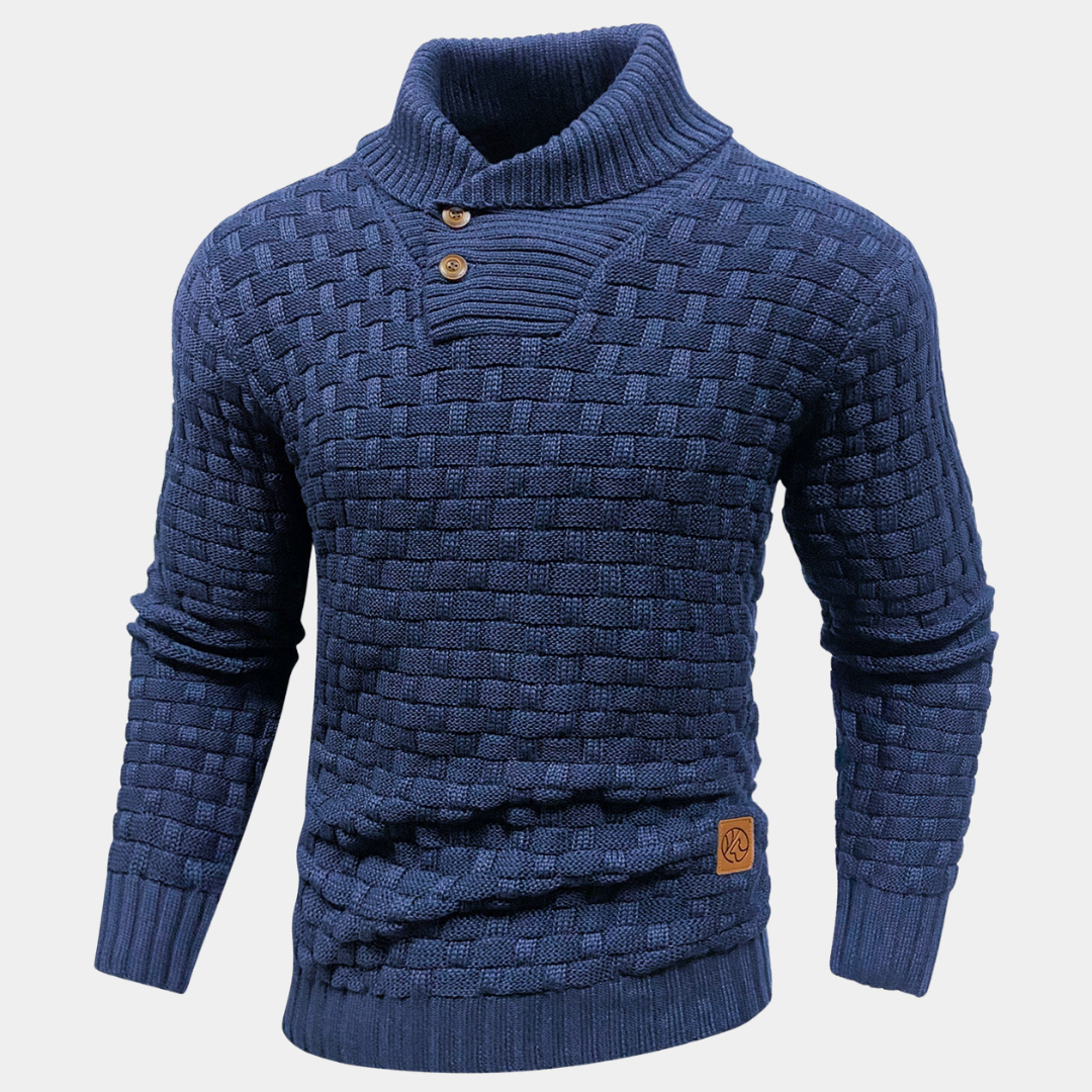DUCHÊNE BORDEAUX™ | PULL À COL CHÂLE