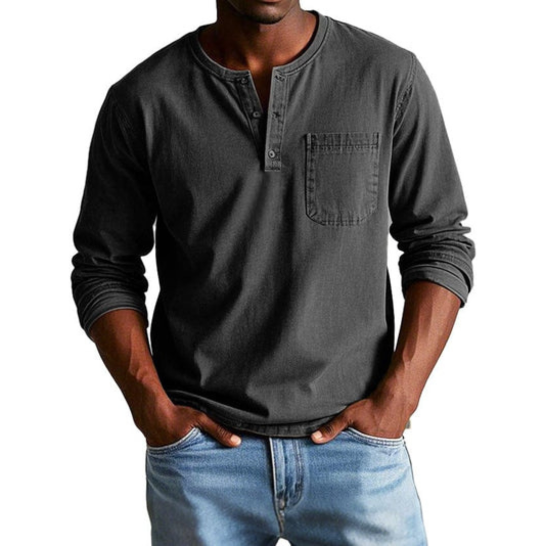 DUCHÊNE BORDEAUX™ | T-SHIRT DÉCONTRACTÉ À MANCHES LONGUES