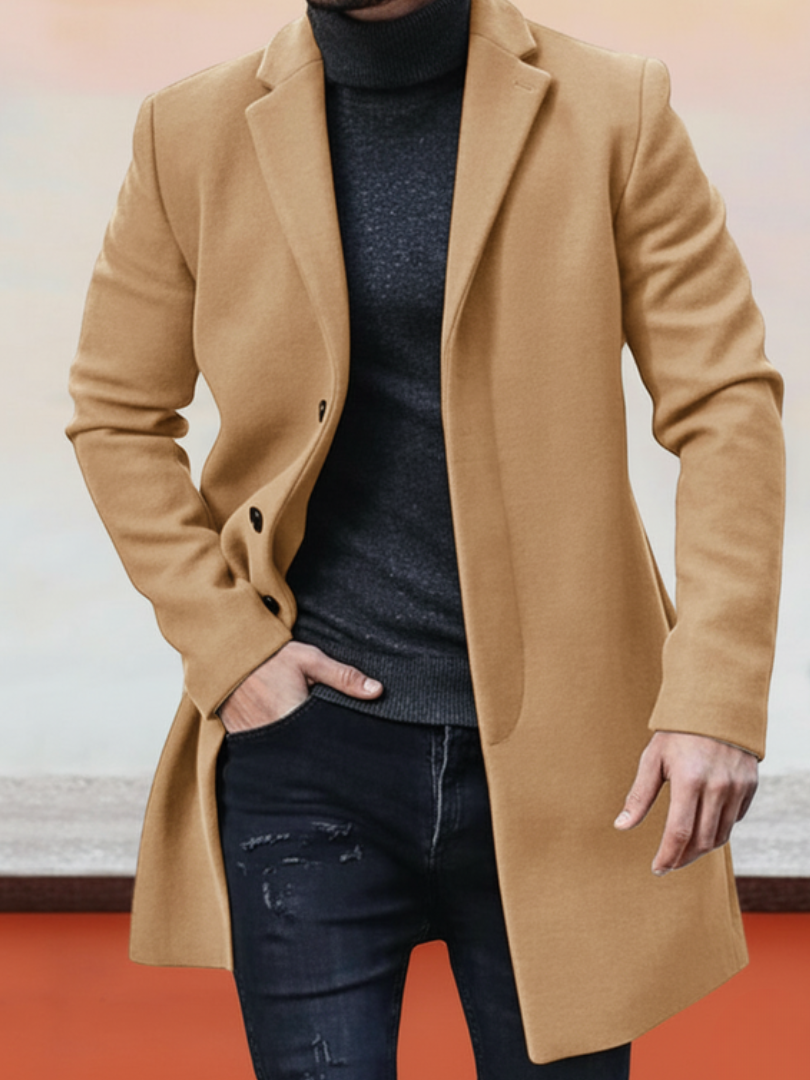 DUCHÊNE BORDEAUX™ | MANTEAU LONG ÉLÉGANT