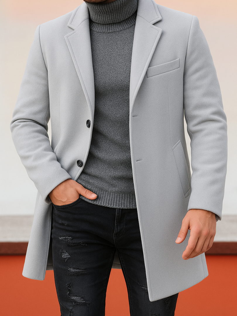 DUCHÊNE BORDEAUX™ | MANTEAU LONG ÉLÉGANT