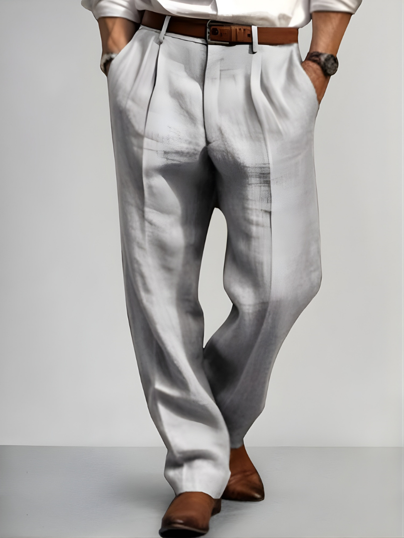 DUCHÊNE BORDEAUX™ | PANTALON TAILLEUR EN COTON CONFORTABLE