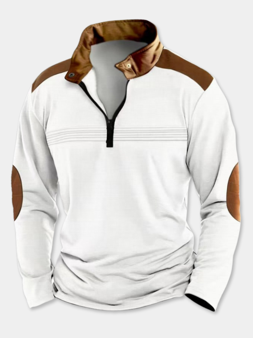 DUCHÊNE BORDEAUX™ | HAUT STRUCTURÉ À COL OUVERT POUR HOMME