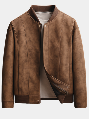 DUCHÊNE BORDEAUX™ | BLOUSON AVIATEUR RAFFINÉ