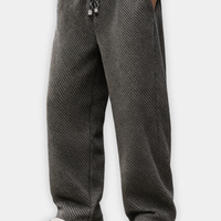 DUCHÊNE BORDEAUX™ | PANTALON TEXTURÉ À CORDON