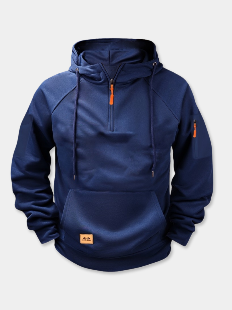 DUCHÊNE BORDEAUX™ | SWEAT À CAPUCHE À DEMI-FERMETURE