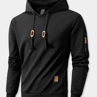 DUCHÊNE BORDEAUX™ | SWEAT À CAPUCHE ÉLÉGANT À DÉTAIL CONTRASTÉ