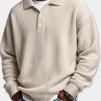 DUCHÊNE BORDEAUX™ | POLO ÉLÉGANT À BOUTONS SOIGNÉS