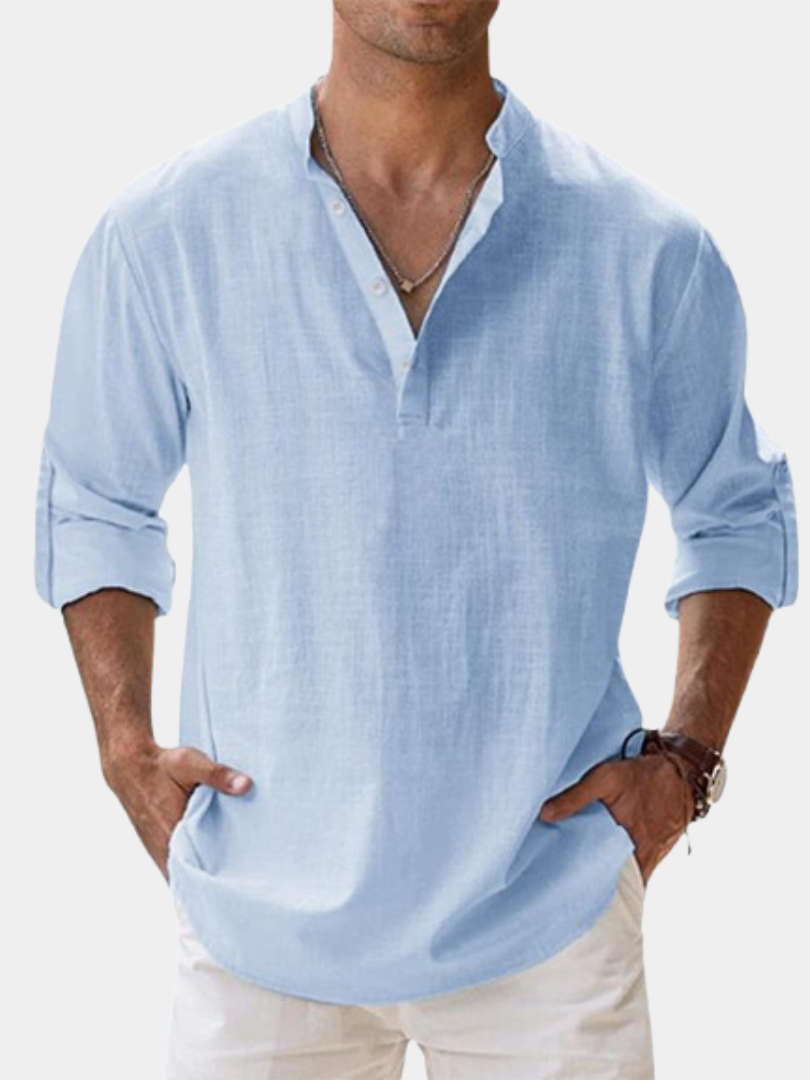 DUCHÊNE BORDEAUX™ | CHEMISE EN LIN RESPIRANT