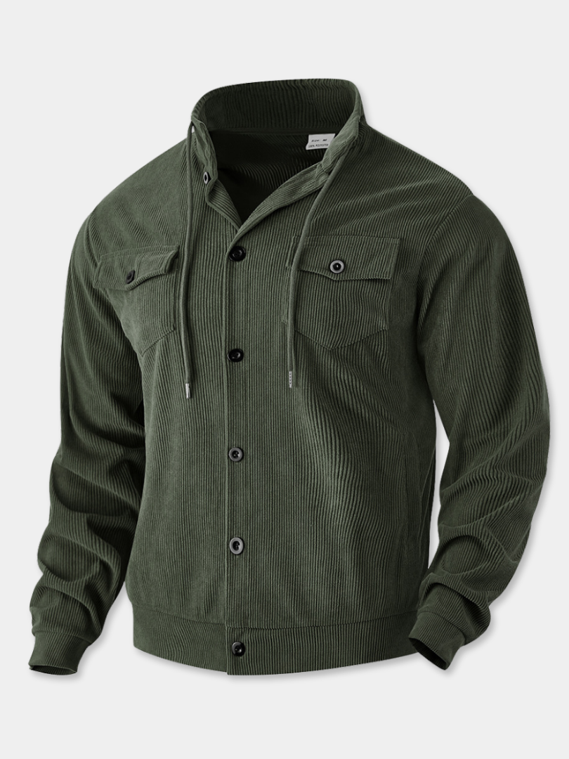 DUCHÊNE BORDEAUX™ | SURCHEMISE EN VELOURS CÔTELÉ