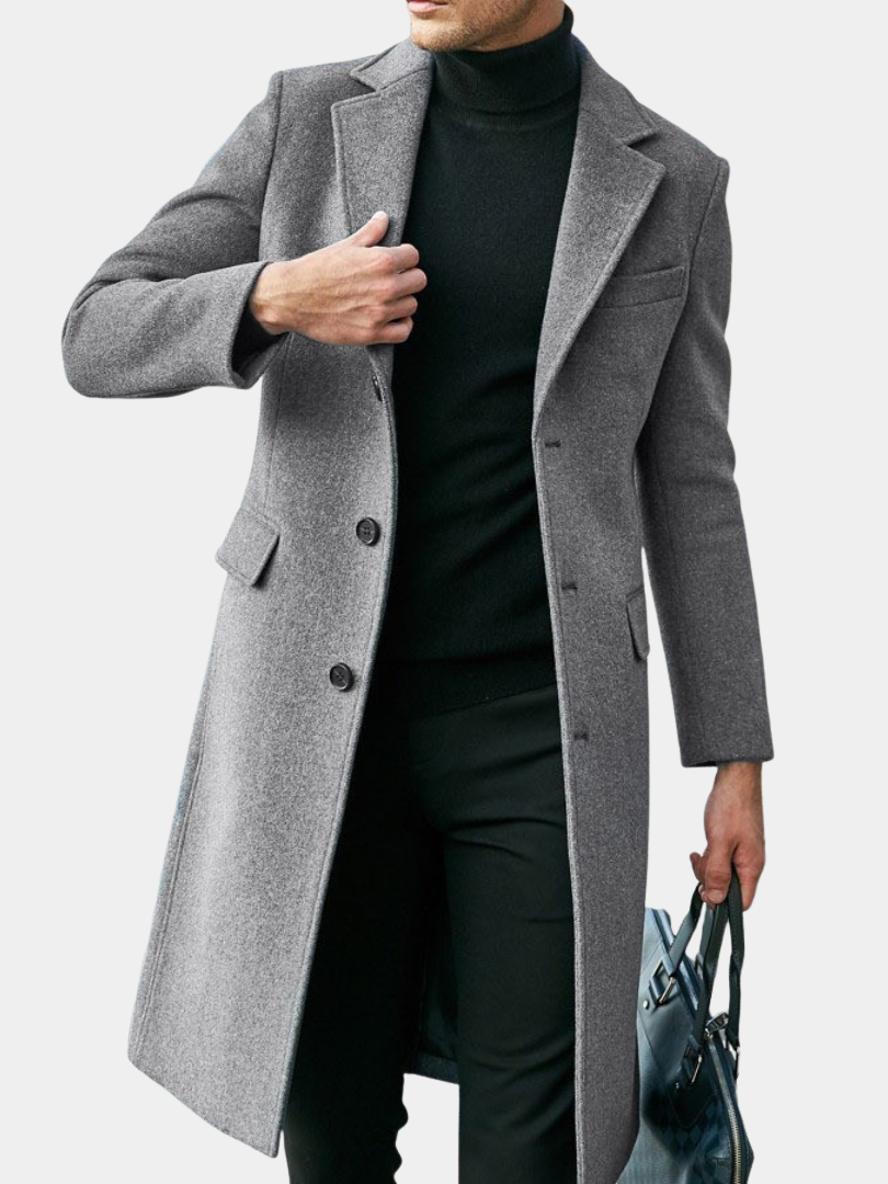 DUCHÊNE BORDEAUX™ | MANTEAU LONG TAILLÉ AVEC ASSURANCE