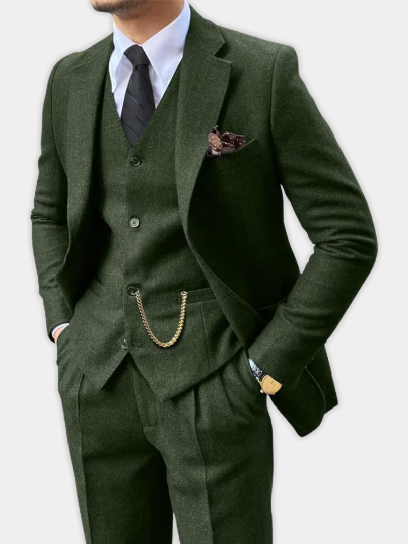 DUCHÊNE BORDEAUX™ | COSTUME 3 PIÈCES DISTINGUÉ POUR HOMME
