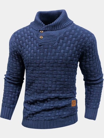 DUCHÊNE BORDEAUX™ | PULL À COL CHÂLE