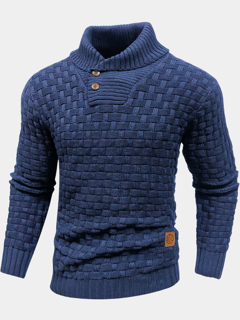 DUCHÊNE BORDEAUX™ | PULL À COL CHÂLE