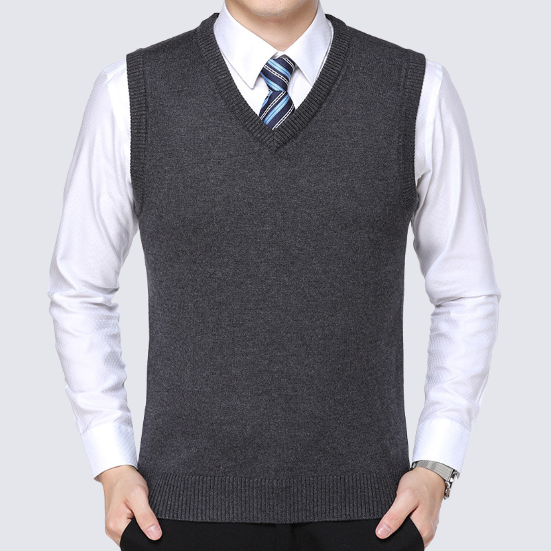 DUCHÊNE BORDEAUX™ | PULL SANS MANCHES SUPERPOSABLE