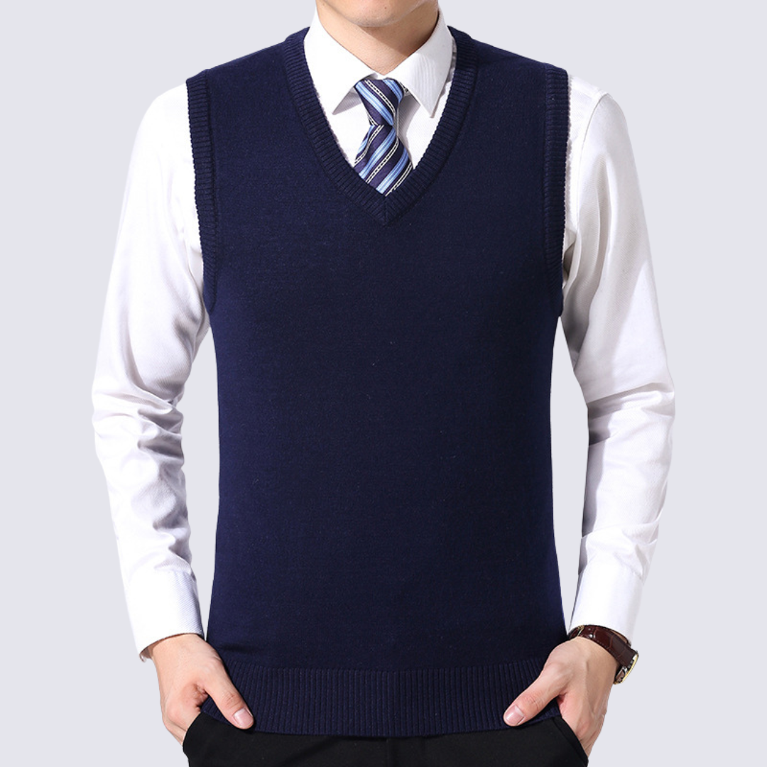 DUCHÊNE BORDEAUX™ | PULL SANS MANCHES SUPERPOSABLE