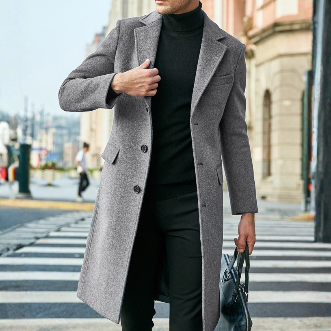 DUCHÊNE BORDEAUX™ | MANTEAU LONG TAILLÉ AVEC ASSURANCE