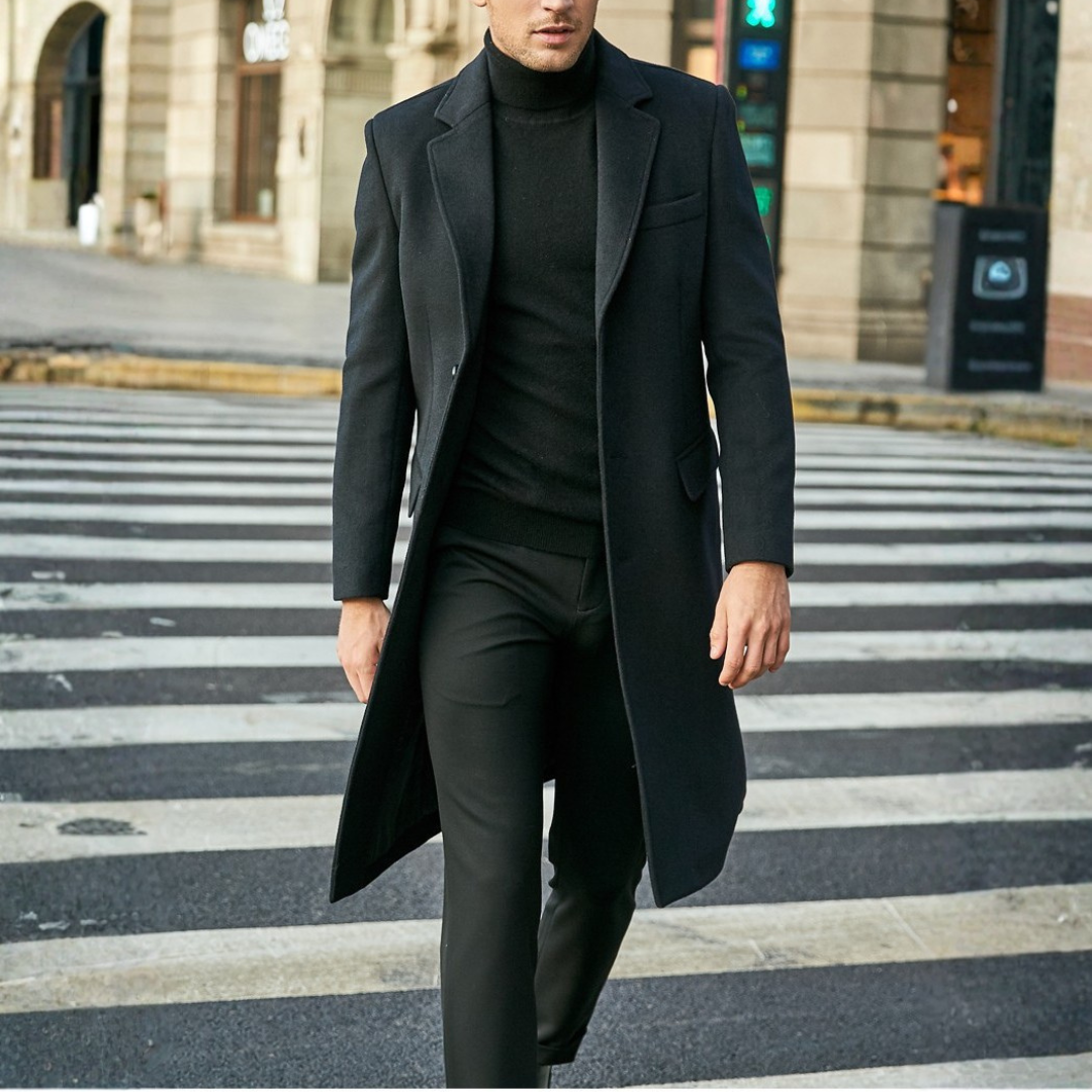 DUCHÊNE BORDEAUX™ | MANTEAU LONG TAILLÉ AVEC ASSURANCE