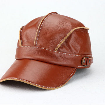 DUCHÊNE BORDEAUX™ | CASQUETTE D’AVIATEUR VINTAGE CUIR
