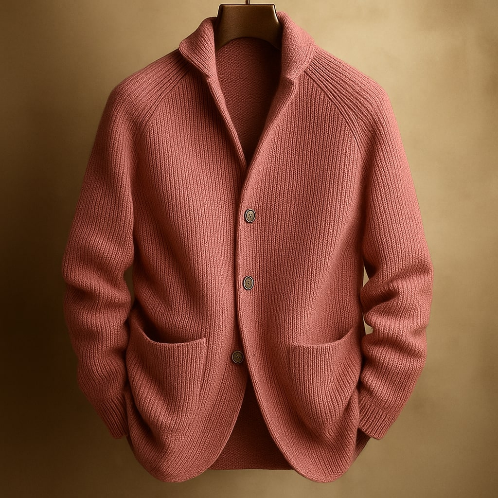 DUCHÊNE BORDEAUX™ | CARDIGAN TRICOTÉ LÉGER