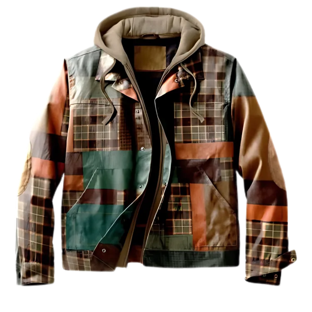 DUCHÊNE BORDEAUX™ | VESTE À CAPUCHE À DOUBLE FERMETURE